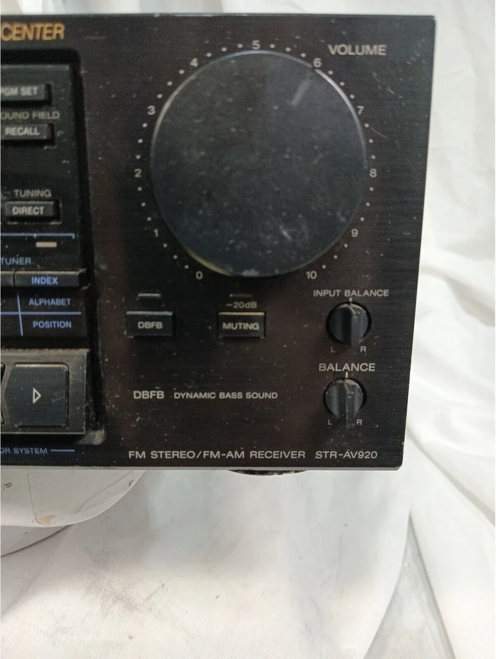 Sony STR-AV920 AM/FM Stereo Receiver AV Control Center Phono